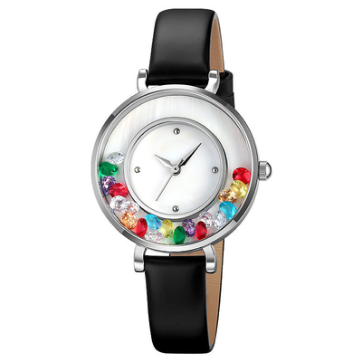 Модные и элегантные кварцевые часы из сплава Gem Watch для женщин