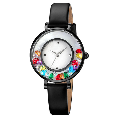 Модные и элегантные кварцевые часы из сплава Gem Watch для женщин