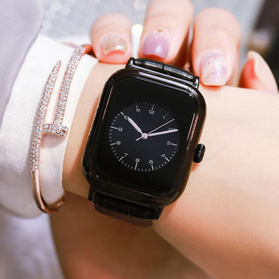 Квадратные наручные часы Wearproof Antiscratch 64g кварца женщин формы