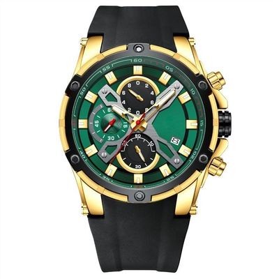Диаметр шкалы наручных часов 47mm кварца сплава хронографа многофункциональный