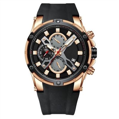 Диаметр шкалы наручных часов 47mm кварца сплава хронографа многофункциональный