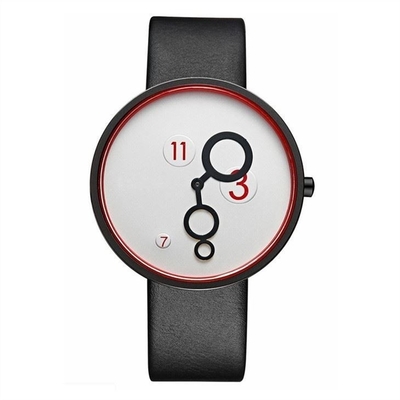 стекло кожи PU Nubuck дозора кварца женщин ремня 220mm минеральное закаленное