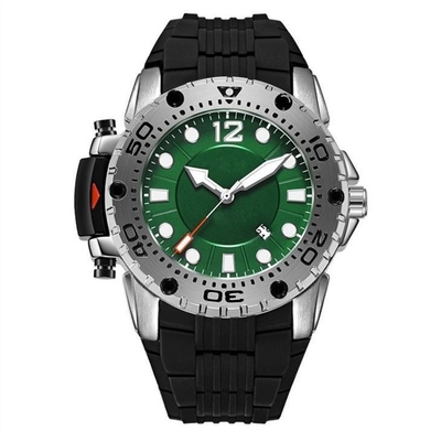 дисплей ROHS указателя дозоров кремния случая 51mm мужской водоустойчивый