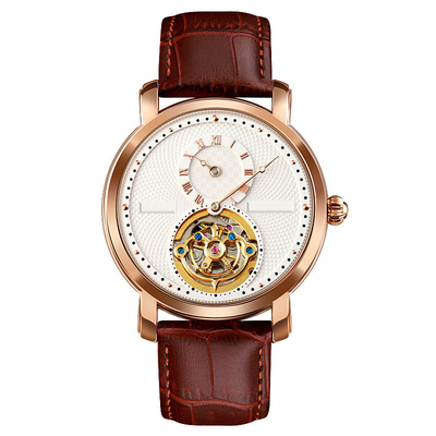 Водоустойчивый роторный автоматический каркасный дозор, дозор Tourbillon половинной иглы механический