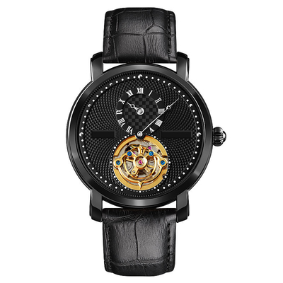 Водоустойчивый роторный автоматический каркасный дозор, дозор Tourbillon половинной иглы механический
