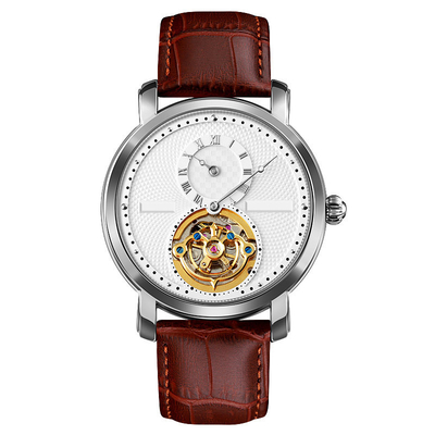 Водоустойчивый роторный автоматический каркасный дозор, дозор Tourbillon половинной иглы механический