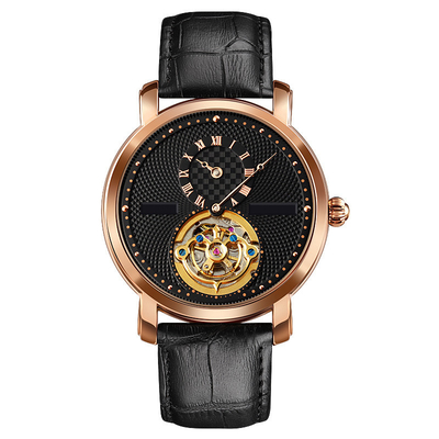 Водоустойчивый роторный автоматический каркасный дозор, дозор Tourbillon половинной иглы механический
